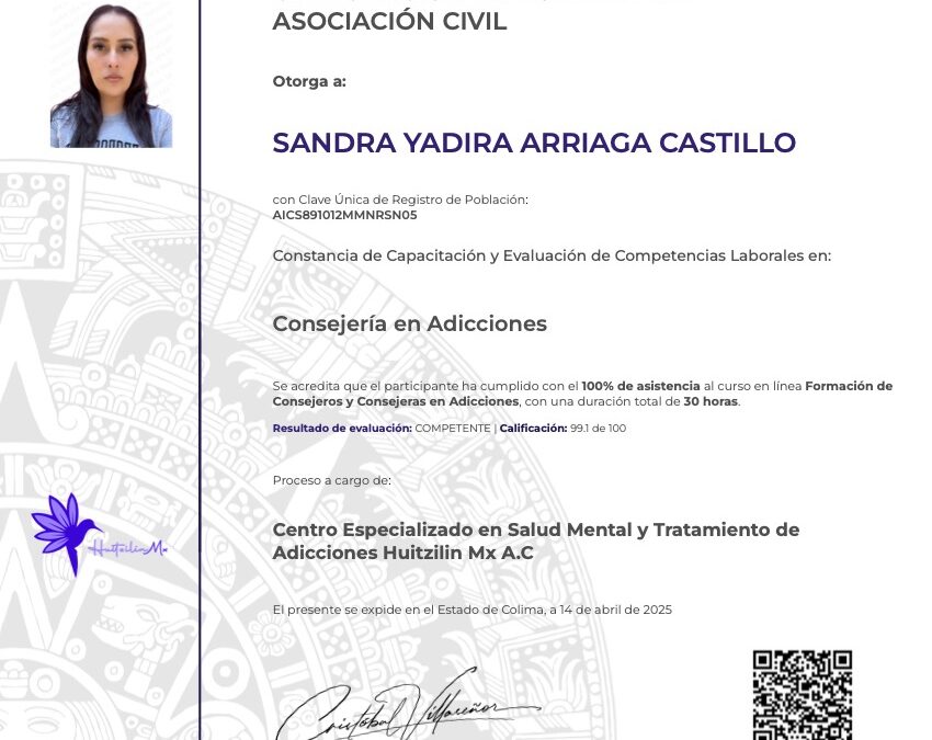 HZN-C202500034 | SANDRA YADIRA ARRIAGA CASTILLO
